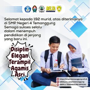 Selamat Datang Murid Baru SMPN 4 Temanggung
